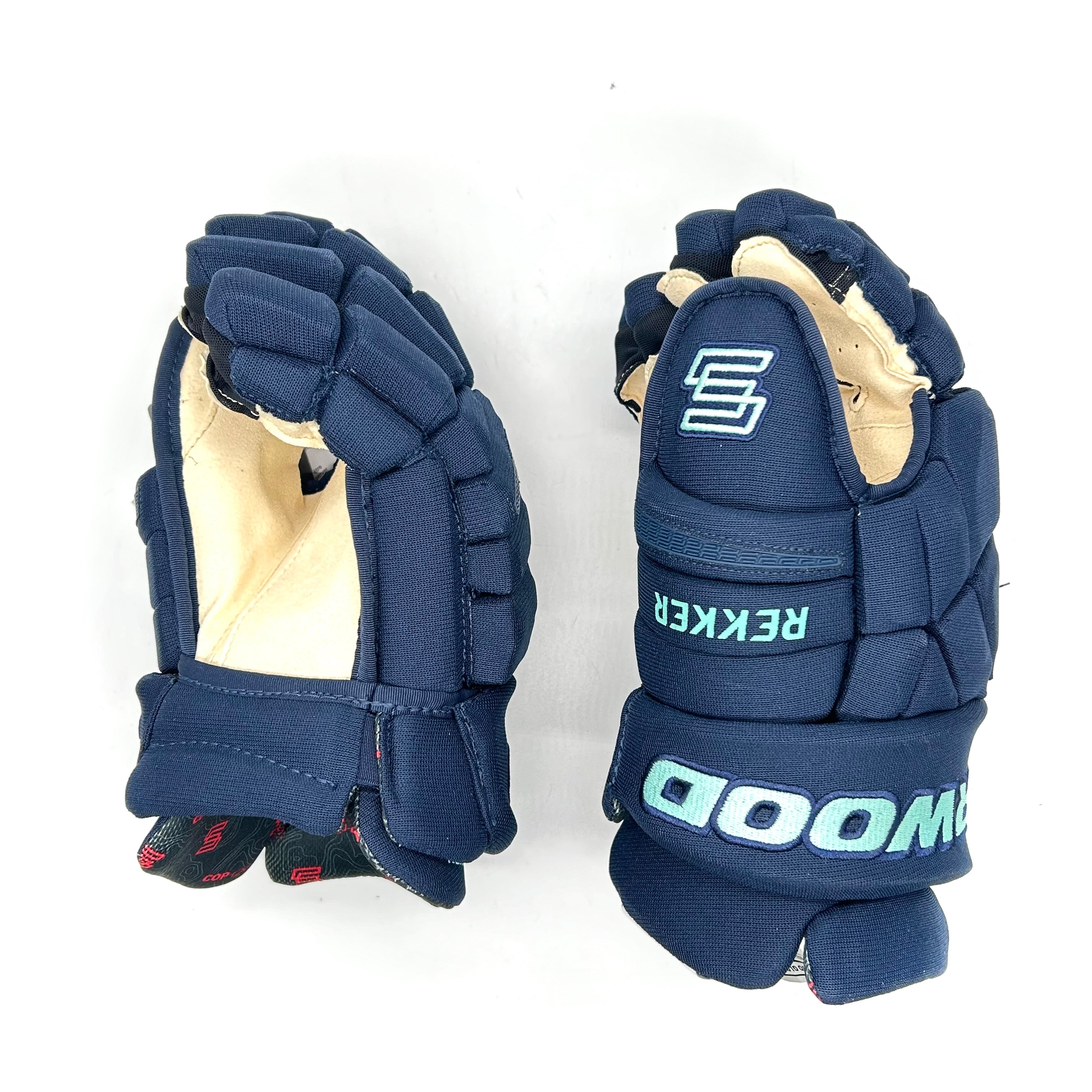 Gant Sherwood Rekker Legend Pro – NHL Pro Stock – Paume Pro – Seattle Kraken (bleu marine/bleu sarcelle)